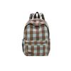 Schoolbag retro plaid backpack college student casual backpack women's plaid backpack student schoolbag large capacity backpack