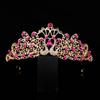 European Luxury Bridal Crown: Colorful Crystal Wedding & Birthday Princess Headdress Hair Accessory