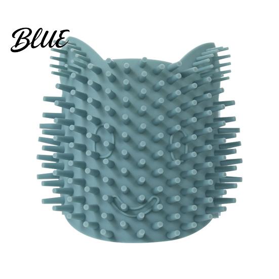 Cleaning Brush Corner Grooming Comb Multifunctional Silicone Rubbing Board Pet Massage Bathing Self Cat Scratcher