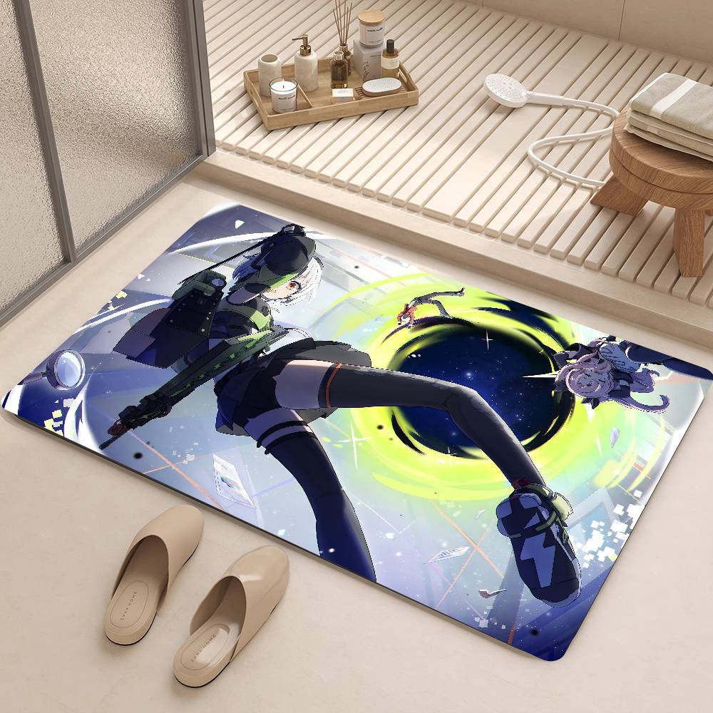Zenless Zone Zero Anby Demara Room Mats Cheaper Anti-slip Modern Living Room Balcony Printed Welcome Rug