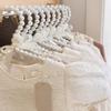 5pcs 20/25/30cm Pearl Small Clothes Hanger Elegant Stylish Artificial Pearl Pet Clothes Hanger Cute Mini Clothes Hanger