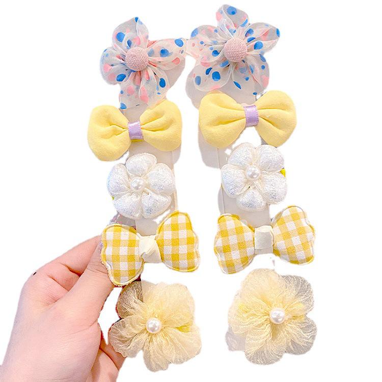 Pinza para el pelo de princesa hada con lazo: Horquilla de Flor para Accesorios de Niñas
