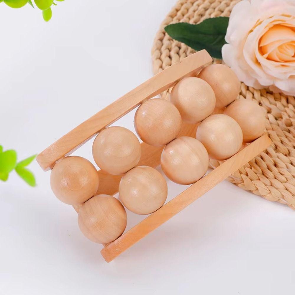 Wooden Wood Massage Roller Tool Natural Muscle Roller Massager Bodybuilding Equipment