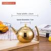 Polished Stainless Steel Teapot Water Kettle Thickened with Filter Tea Pot 1/1.5/2L Gas Induction Cooker Kettle Household Teapot
