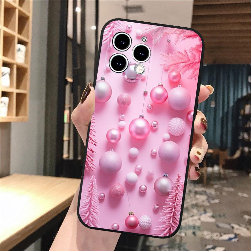 Phone Case Carcasa Funda For iPhone 17 Pro Max Air 16 15 14 13 Pro Max 15 16 Pro 15Plus Santa Christmas Tree Case