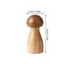 Wooden Handheld Pepper Mill Manual Spice Grinder Suitable for Kitchen Cooking Indoor Outdoor Barbecue Salt Refillable Convenient