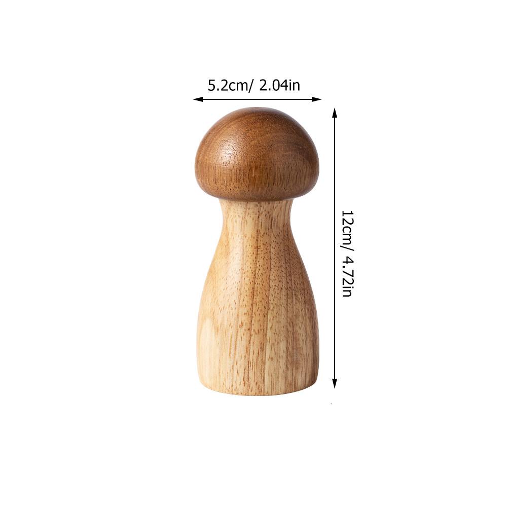 Wooden Handheld Pepper Mill Manual Spice Grinder Suitable for Kitchen Cooking Indoor Outdoor Barbecue Salt Refillable Convenient