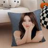 actor youthful SShin Yuna Cushion Cover Throw Pillow Cover Hidden Button Durable Polyester Chair Cushion
