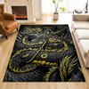1PC Black Dragon Flames, Fierce Carpet for Living Room Bedroom Sofa Home Decor Rus Non-slip Floor Mat Luxury Gift Multiple Sizes