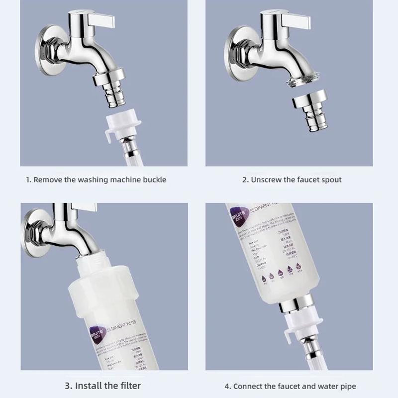 Household Kitchen,bathroom, Washing Machine Water Filter Replaceable Core PP Cotton Filter Sink Water Filtration System