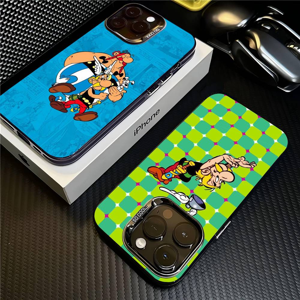 A-Asterix Y-O-Obelix Phone Case For IPhone 16 15 14 13 12 11 17 Pro MAX Plus Pro Matte Shockproof Cover
