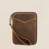 Genuine Leather Pen Case Vintage Stationery Case School Supplies Pencil box  Student