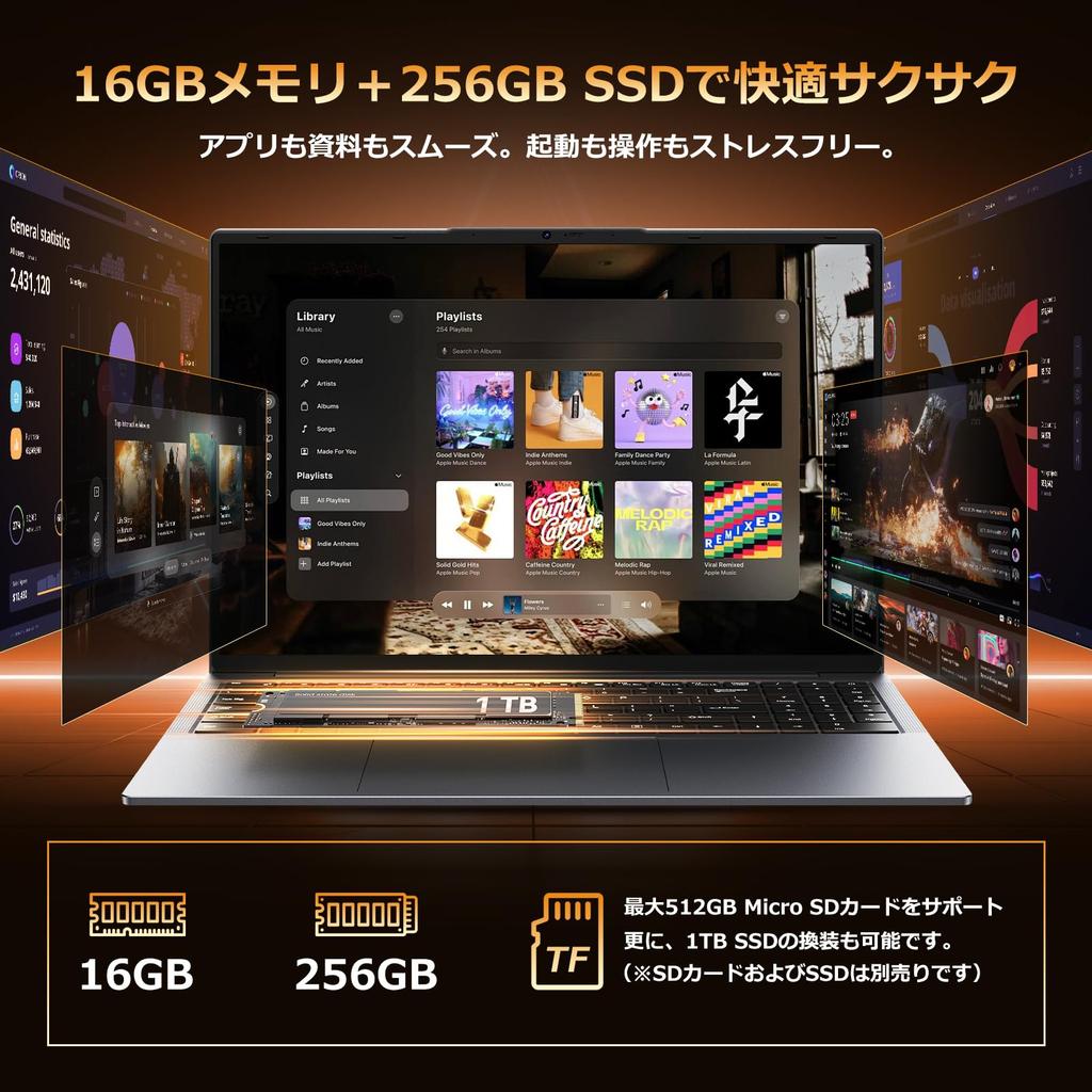 Eyy Laptop with Office Intel Core i5 16GB 256GB Windows 11 Pro FHD thin and lightweight English keyboard with WiFi Bluetooth USB wired ideal for