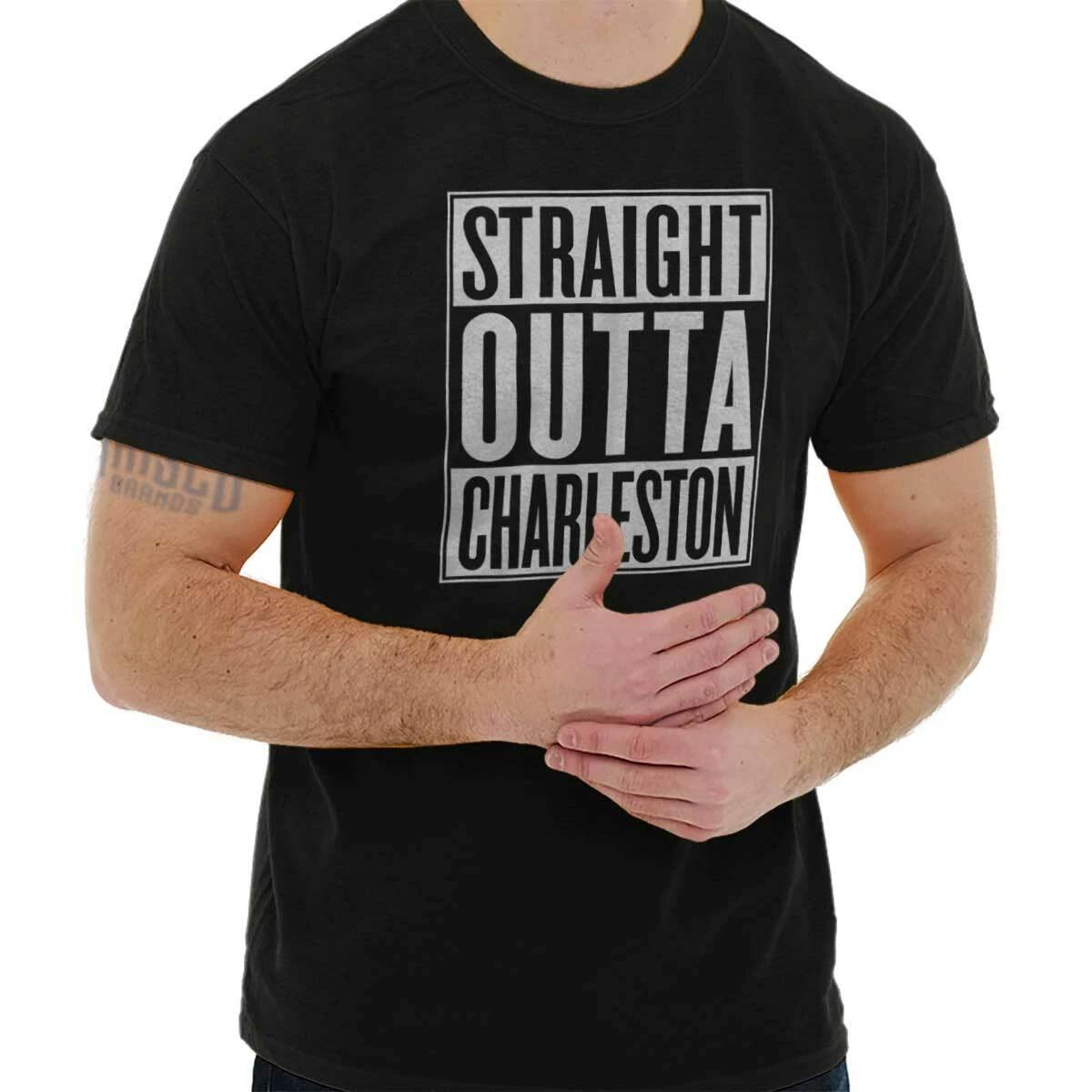 Straight Outta Charleston, SC City Movie T Shirts Gift Ideas T-Shirt Tee XL