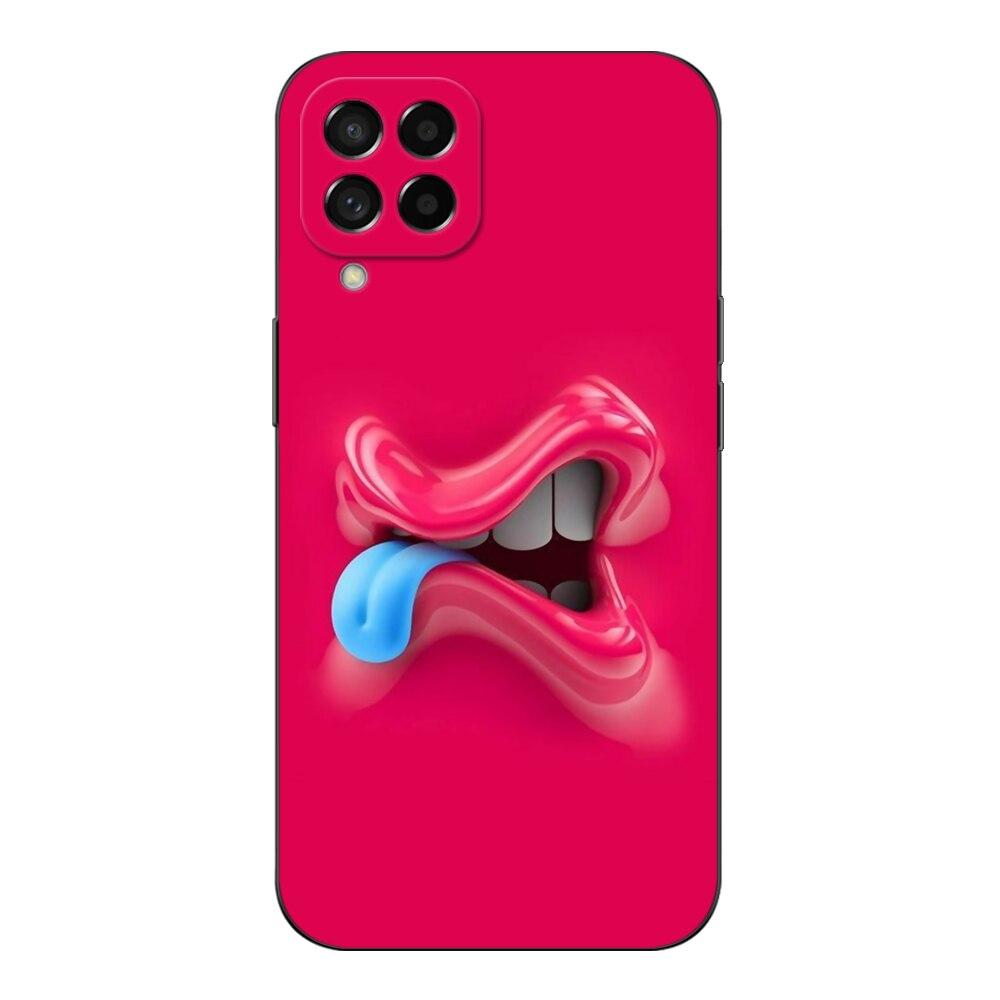 For Samsung Galaxy M53 5G Case Phone Back Cover M 53 m536 Case Soft Silicone Black Tpu Case cute funy