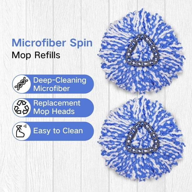 Adapter Plate Mop Head Replacement, Wring Dry Rotary Mop Head, Rotary Mop Replacement Head, Microfiber Rotary Mop Supplement