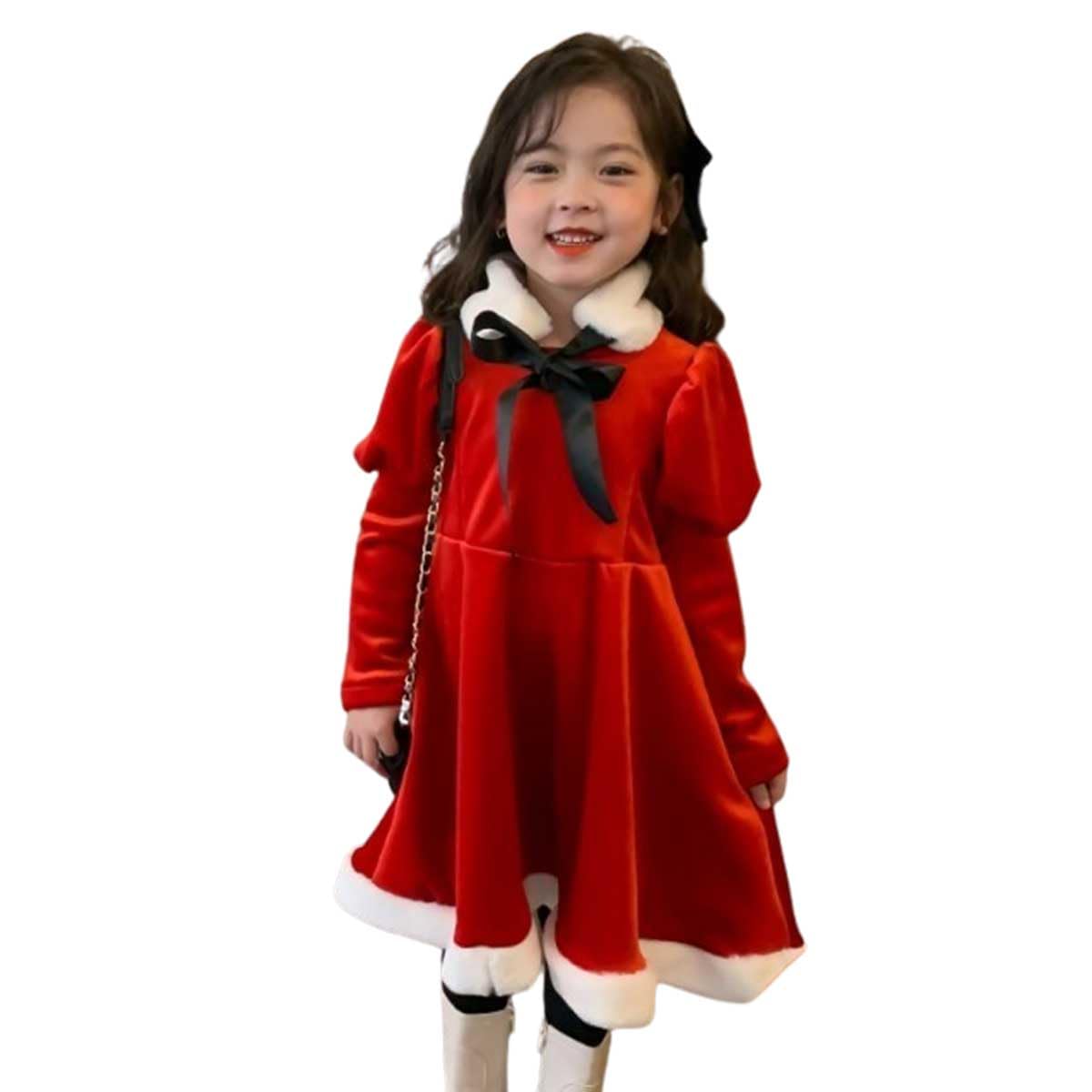 

Рождественский Санта Санта Клаус Размеры e0479 [monoii] Платье, Костюм для девочек, Красный, Детский костюм, 100, 110, 120, 130,