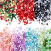 50g Assorted Glass Beads Colourful Round Loose Beads DIY Lamp Work Beads for Bracelets and Necklaces Jewelry Making Supplies