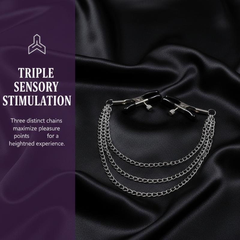 For Couples Metal Chain Nipple Milk Clips Breast Massage Clamps Adult Flirting Teasing Erotic Gadgets Bdsm Slave Sex Toys