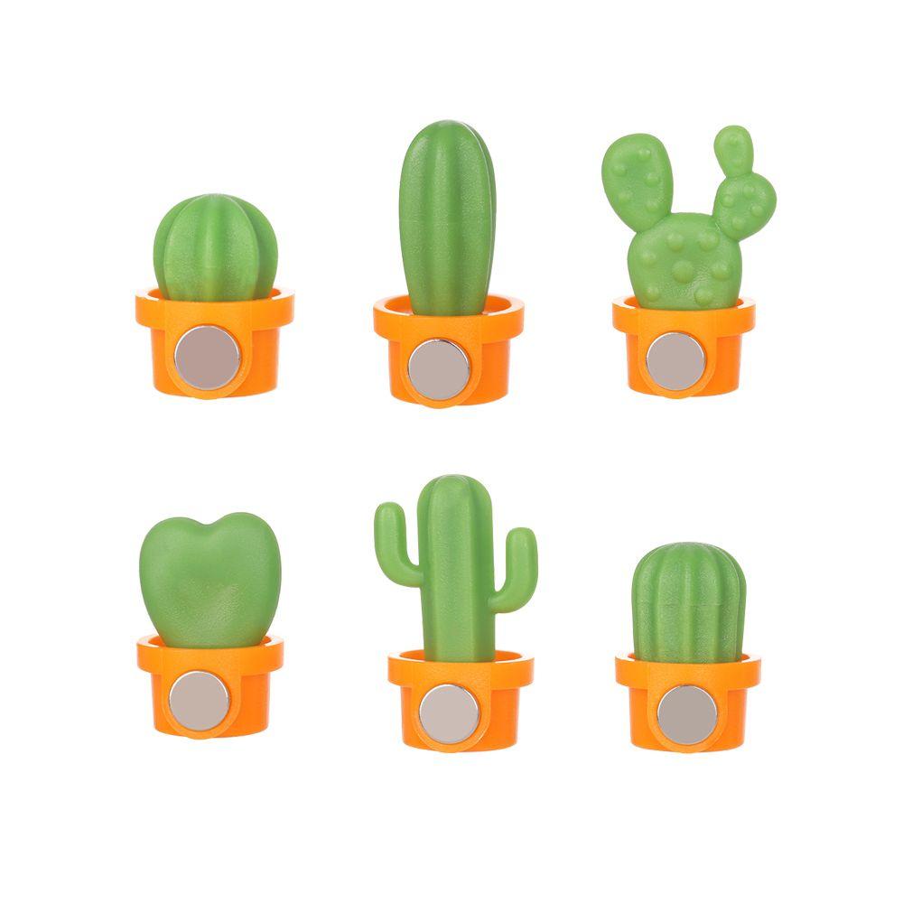 Living Room Refrigerator Magnet Succulent Potted Miniature Cactus Bonsai Magnetic Stickers