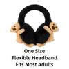 3D Plush Earmuffs Fluffy Faux Fur Ear Warmers Kawaii Windproof Ear Covers  For Women