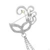 Elegant Men's Brooch Chain Badge Alloy Suit Trendy for Anniversary Wedding Tuxedo