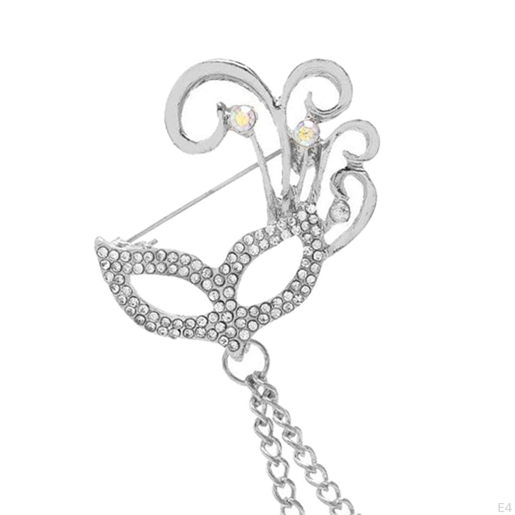 Elegant Men's Brooch Chain Badge Alloy Suit Trendy for Anniversary Wedding Tuxedo