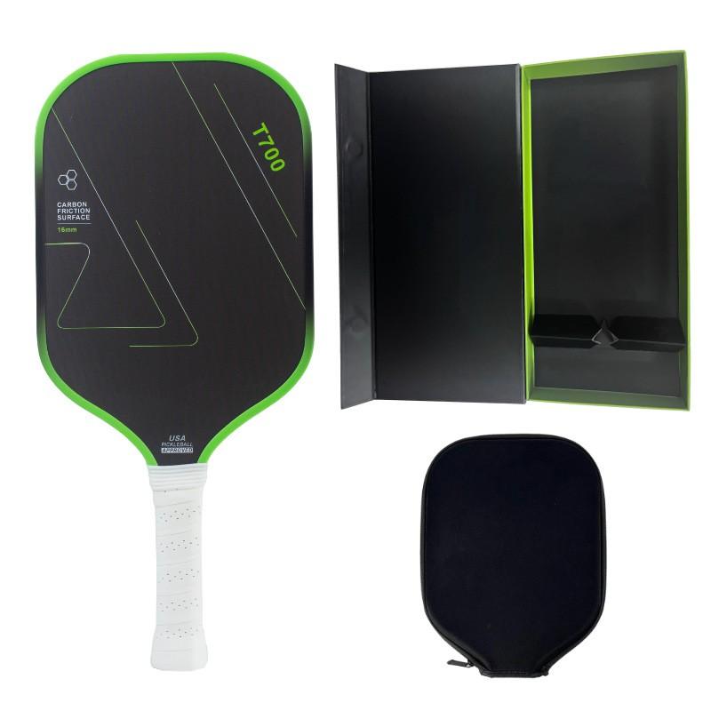 Carbon Fiber Pickleball Paddle T700 Textured Matte Finish Pro Performance Outdoor Sport Racket