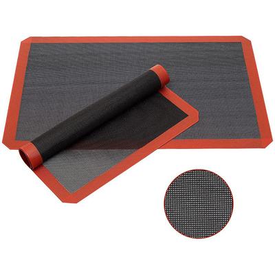 Silikonmatte für den Haushalt, Backblech, Backnetzmatte, atmungsaktive Antihaft-Backmatte, Keksmatte, hochtemperaturbeständiger Ofen