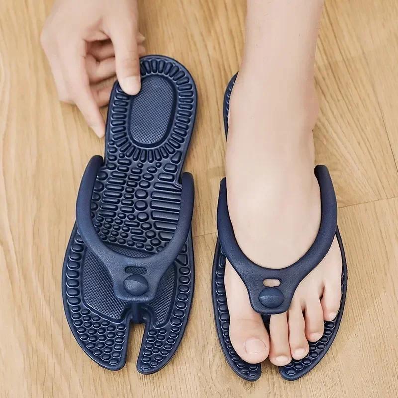 Fashion 2025 Hot Sell New Uxst Men's Platform Flip Flops Bathroom Home Women Hotel Slippers Outdoor Travel Folding Slippers Non-slip