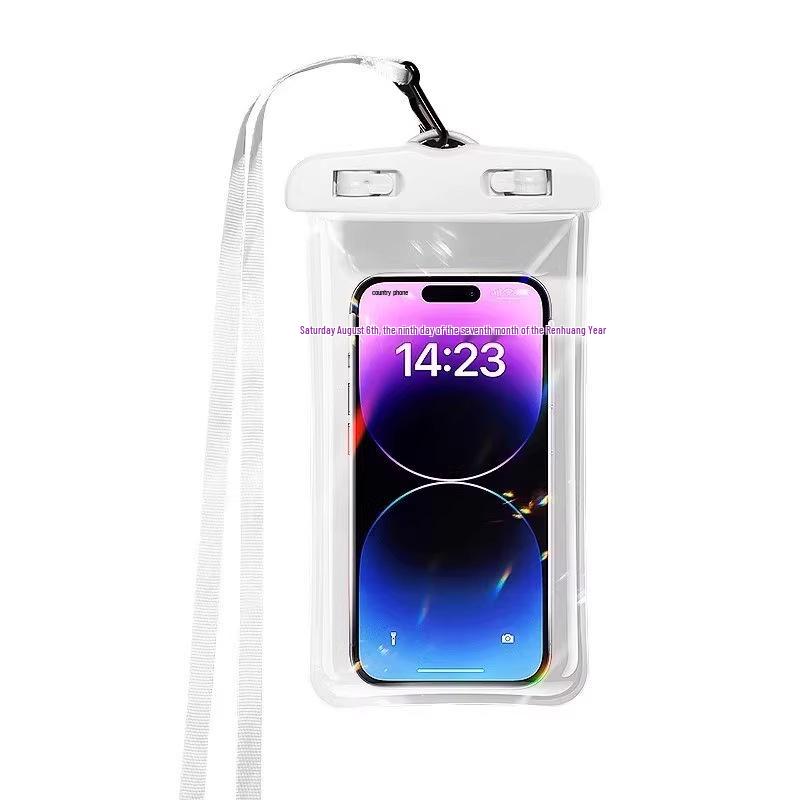 Waterproof Airbag Phone Pouch - Touchscreen Compatible for Swimming, Riders & Rainy Days