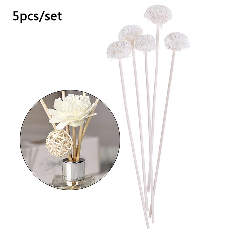5Pcs Flower Rattan Reeds Fragrance Diffuser Non-Fire Replacement Refill Sticks