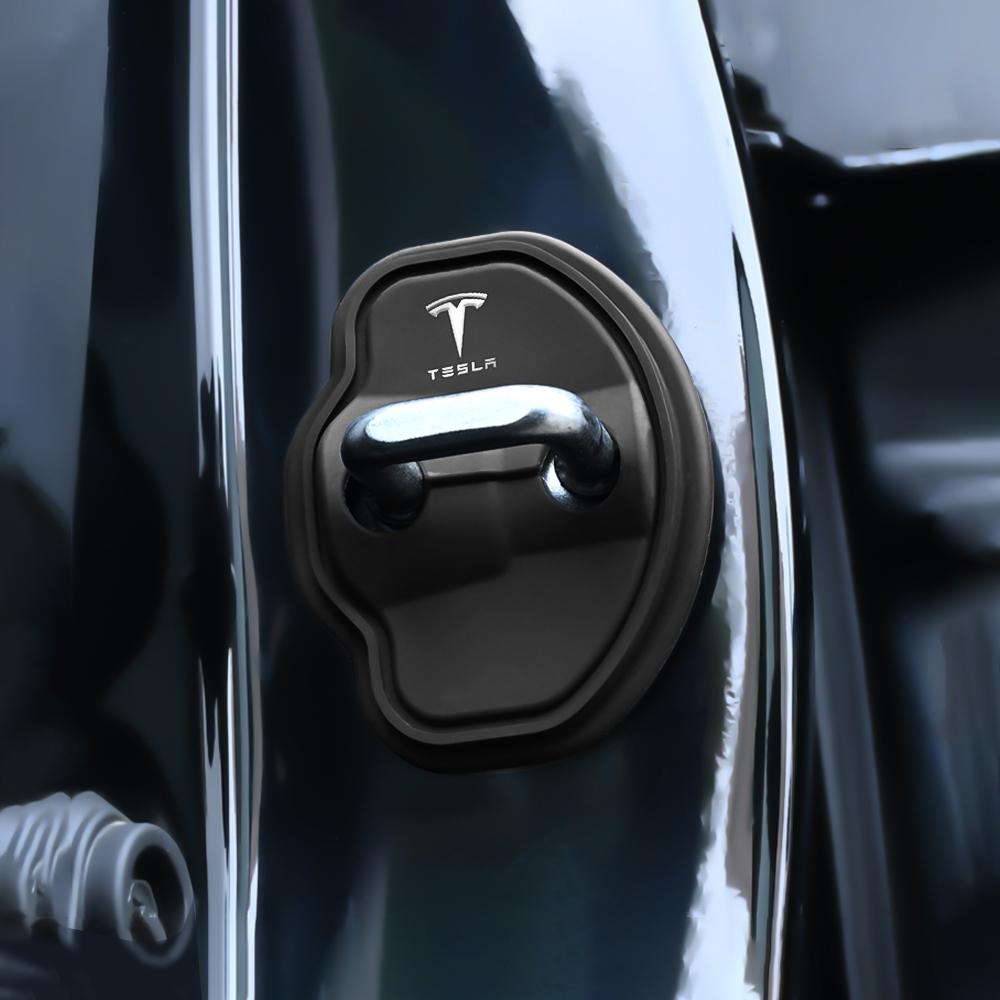 Car Door Closing Shockproof Silicone Cushion Mute Shock Absorber Protective Covers Accessories For Tesla Model 3 Model S Model X