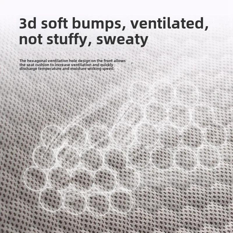 3D Honeycomb Cool Gel Car Seat Cushion Ice Silk Breathable Pad for Car Home Office Chair Accessories