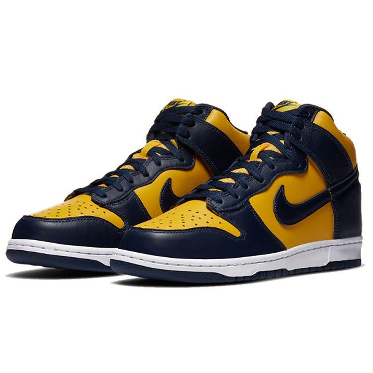 Nike Dunk High SP Michigan 2020 Unisex Sneakers Blue Varsity-Maize Midnight-Navy CZ8149-700