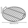 40cm Round Grilling Grates Replacement Stainless Steel With Handle BBQ Grills Mesh Straight-Bar Design Outdoor Camping Party