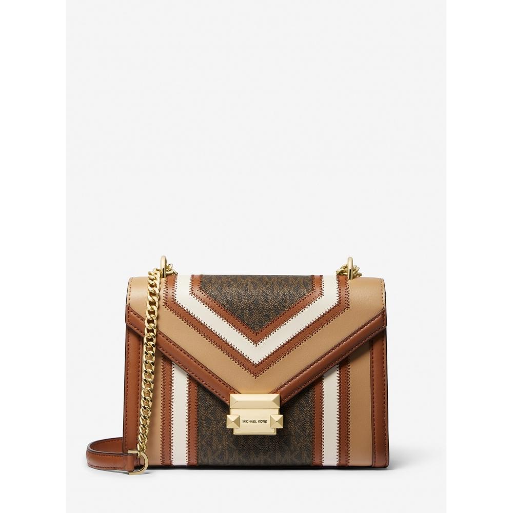 

MICHAEL KORS WHITNEY FLAP CHAIN SHOULDER СРЕДНИЙ 35R4GWHL6Y1276 КОРИЧНЕВЫЙ МУЛЬТИ F
