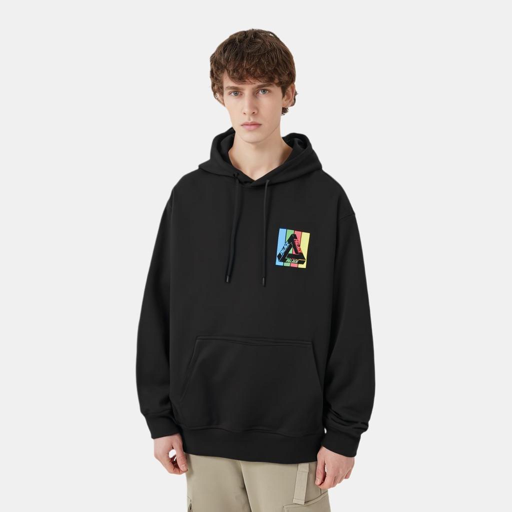 Palace Felpa con Cappuccio Tri-Emb Nera Uomo P22HD103