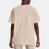 Under Armour Project Rock Printed Blend Crew Neck T-Shirt Women Tops Puff-Pink 1377449-804