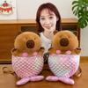 New Internet Celebrity Capybara Backpack Mermaid Capybara School Bag Children's Birthday Gift Plush Toy Bag