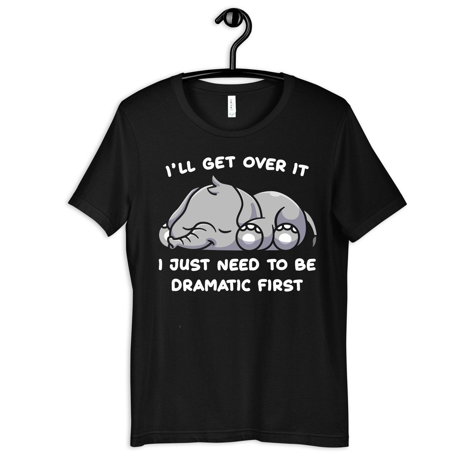 Dramatic Elephant Shirt, Funny Elephant Tee, Kids T-Shirt, T-shirt, T-shirt,T-shirt, Toddler Tee, Baby Bodysuit L