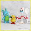 Pixar 7Pcs Toy Story 4 Action Figures Woody Jessie Buzz Lightyear Forky Pig Bear Figurine Model Doll Kids Christmas Gift