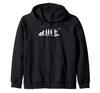 Kitesurfing Evolution Kitesurfer Kiteboard Zip Hoodie