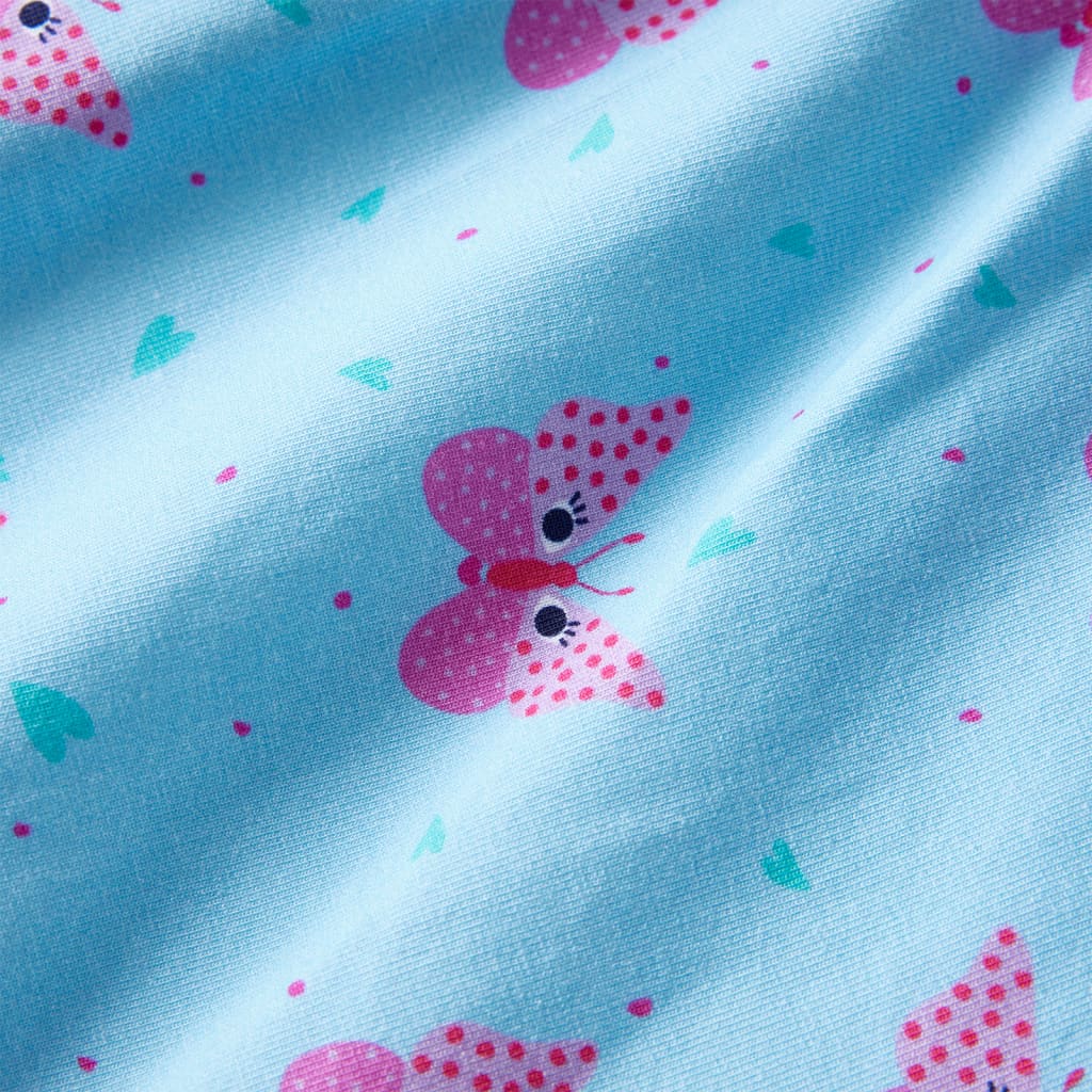 Children s dress with buttons sleeveless blue size 128