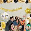 Congratulations Anniversary Celebration Decoration Balloon Cake Topper Set School Entrance Ceremony Graduation Ceremony Wedding Engagement Celebration
