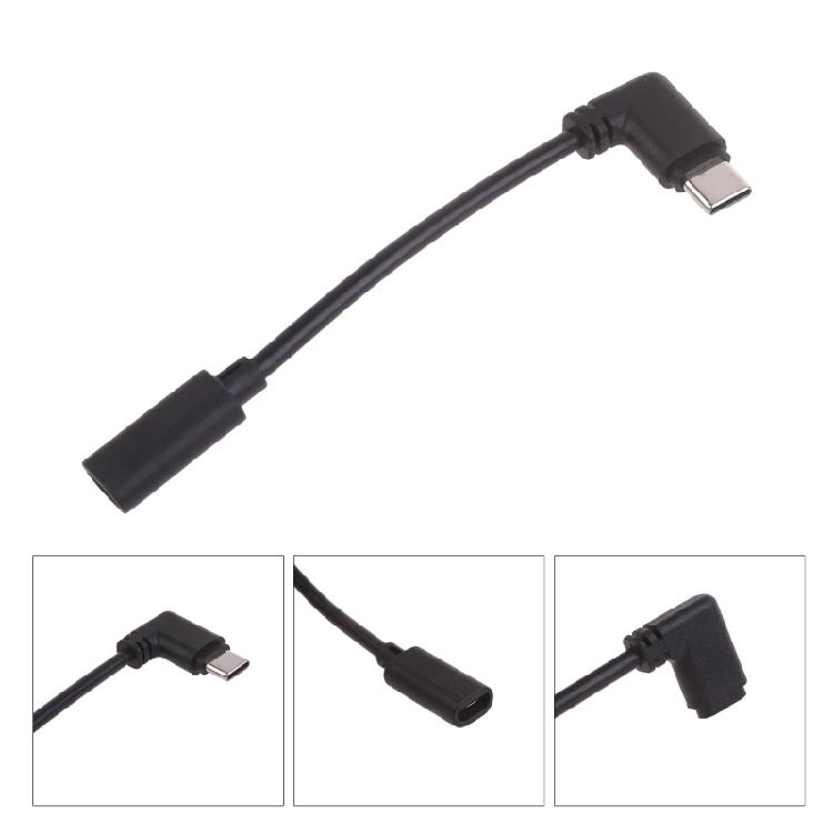 90 Degree Bend Data Transfer Cable Line Micro USB To Type C Adapter Cord Wire