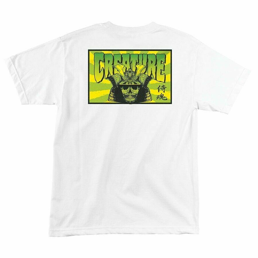 Creature SOUL SERVANT Skateboard T Shirt WHITE S