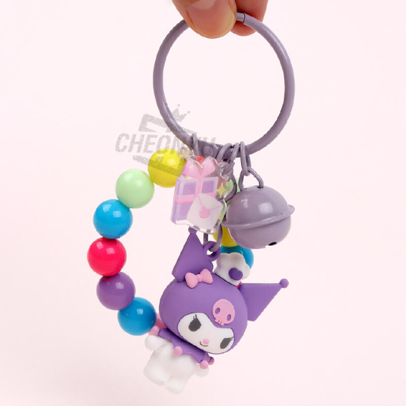 Sanrio Characters Color Drop Figure Keychain Kuromi