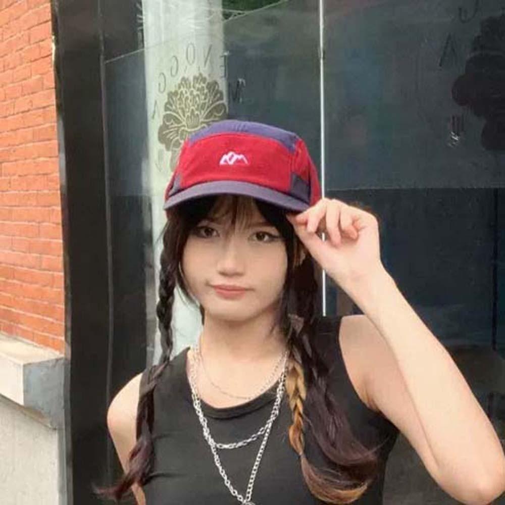 Multi-functional Earflaps Visor Hat Japanese Style Windproof Pilot Cap Ear Protection Cap Women