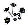 Rollator Replacement Part: Plum Blossom M6 Hand-Tightening Bolt with Rubber Washer